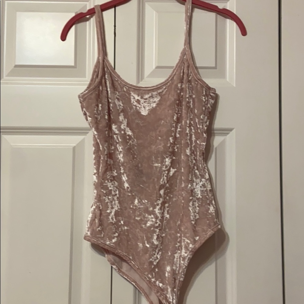 Velvet body suit